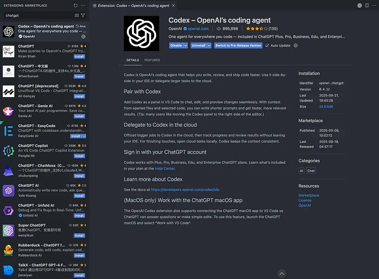 Search Copilot Extension Screenshot
